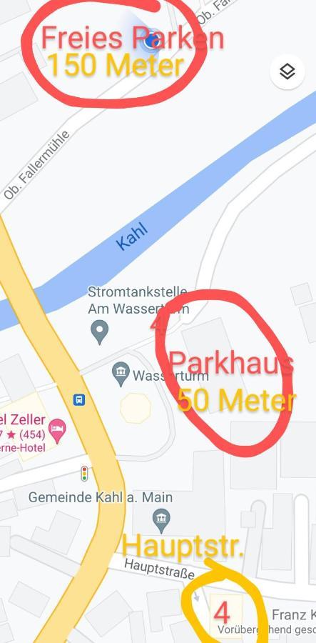 Apartments & Moeblierte Zimmer In Kahl Am Main, Kontaktloser Self Check-In, W-Lan, Schreibtisch, Duschbad, Kuechenzeile, Pkw-Plaetze Kültér fotó